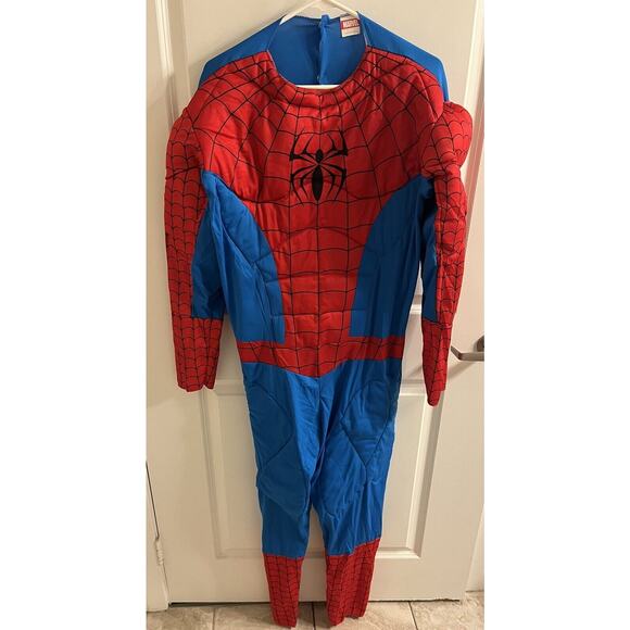 Marvel Spiderman Costume Muscle Chest Jumpsuit Large? SEE MEASUREMENTS Superhero - Picture 2 of 6